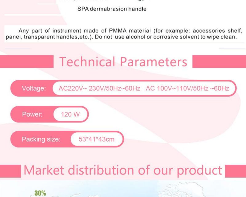 Hydro Dermabrasion Beauty Equipment for Skin Moisturizing