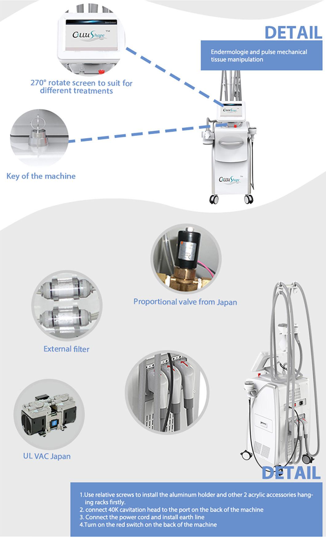 Az Sincoheren 5 in 1 Vacuum Cavitation Roller RF IR Cellushape Cellulite Reduction Body Slimming Beauty Equipment for SPA Salon Use