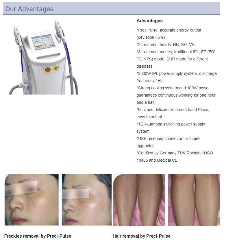 2022 Shr Handles IPL Opt Fp Diode Laser Hair Removal Machine 755nm 808nm 1064nm Picosecond Laser Tattoo Removal CE FDA Tga Approved Machine (T)