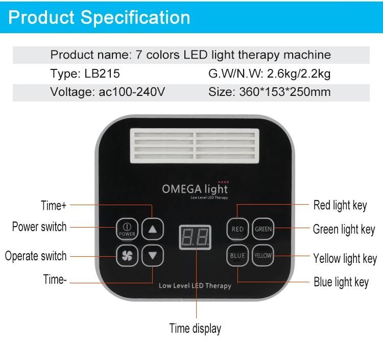 New Foldable Design PDT Photon LED Light Therapy for Acne Removal with FDA