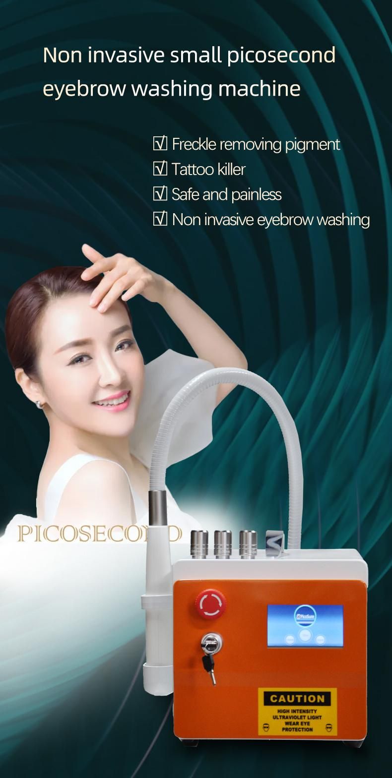 Picosecond Beauty Equipment Powerful Q Switched ND YAG Laser Tattoo Removal