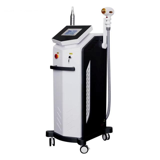 ND YAG 1064 Nm Laser Tattoo Removal and Hair Removal 2 in 1808nm Diode Laser Beauty Machine