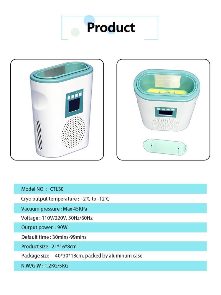 Professional Salon Use Cooling Technology Cryo Pad Antifreeze Mini Weight Loss Slimming Machine