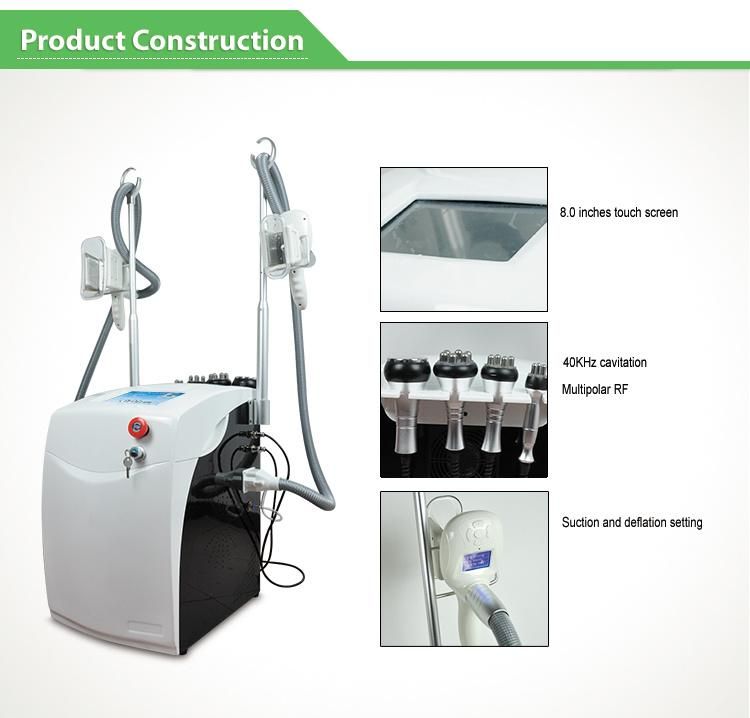 6 in 1 Weight Loss Cavitation RF Cryolipolysis Fat Freezing Machine