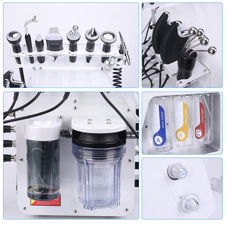 10 in 1 Hydro Water Oxygen Injection Machine H2O2 Cleaning Facial Lifting Machine