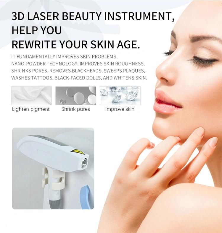 Stationary 360 Magneto Optic Shr ND YAG Laser Tattoo Hair Removal Machine