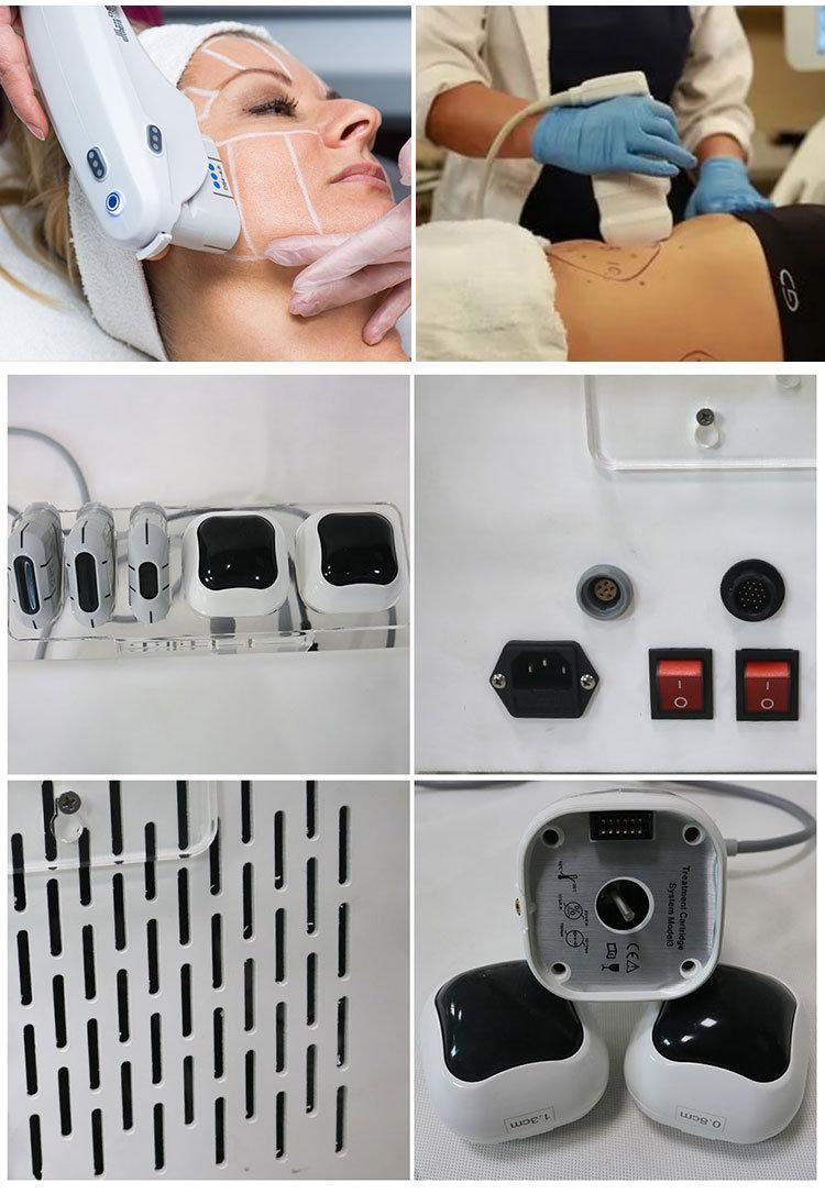 Portable 2 in 1 Hifu Machine with 2 Handle for Skin Lifting Body Slimming Ultrasound Machine