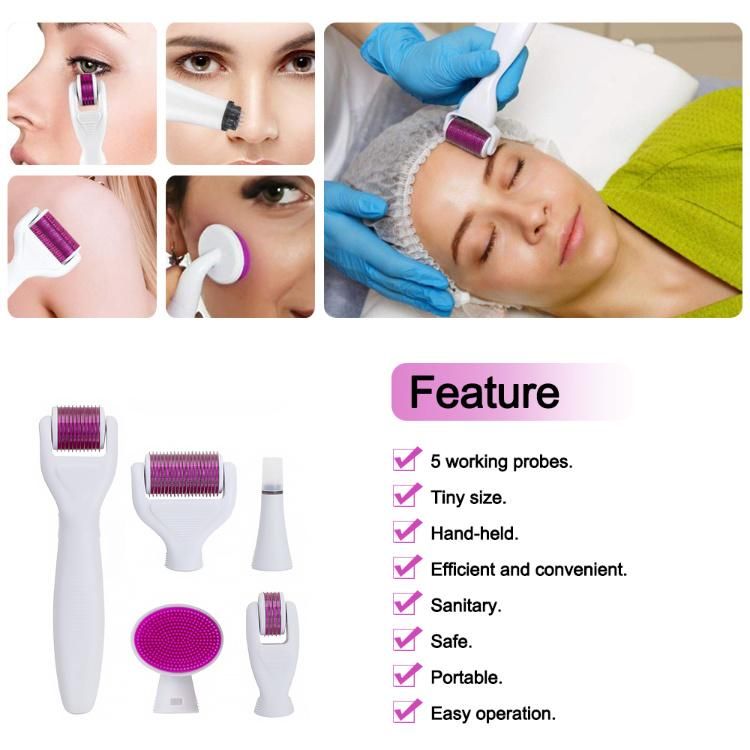 6 in 1 Microneedling Derma Roller Kit for Body Face Eyes