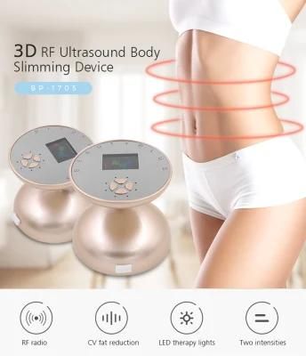 3D4 in 1 Ultrasonic Radio Frequency Color Light Slimming Instrument for Home Usage Golden