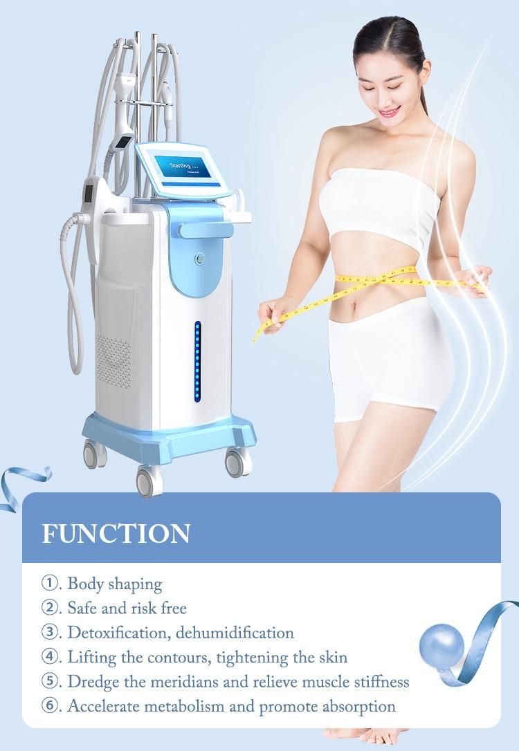 Vacuum Roller Laser/RF/Cavitation Vela Body Shape Body Slimming and Facial Beauty Machine