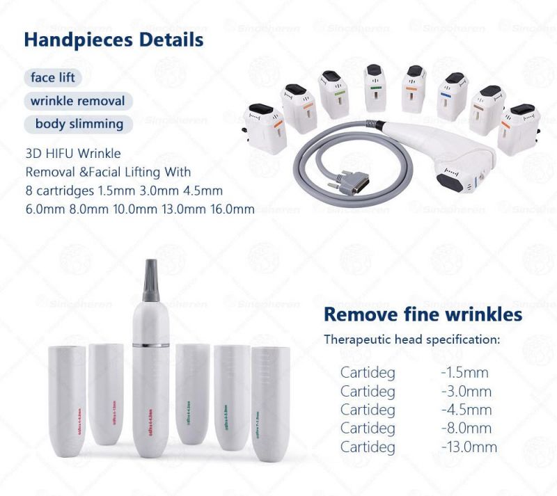 4D Hifu Skin Tightening 3D Hifu Device Wrinkle Removal Machine