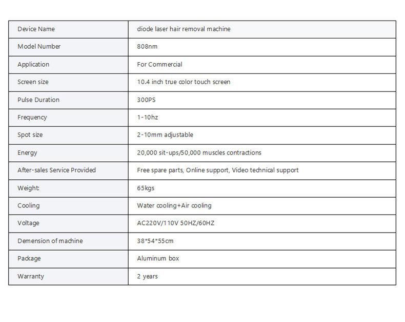 2022 New 808nm Diode Laser Hair Removal Machine