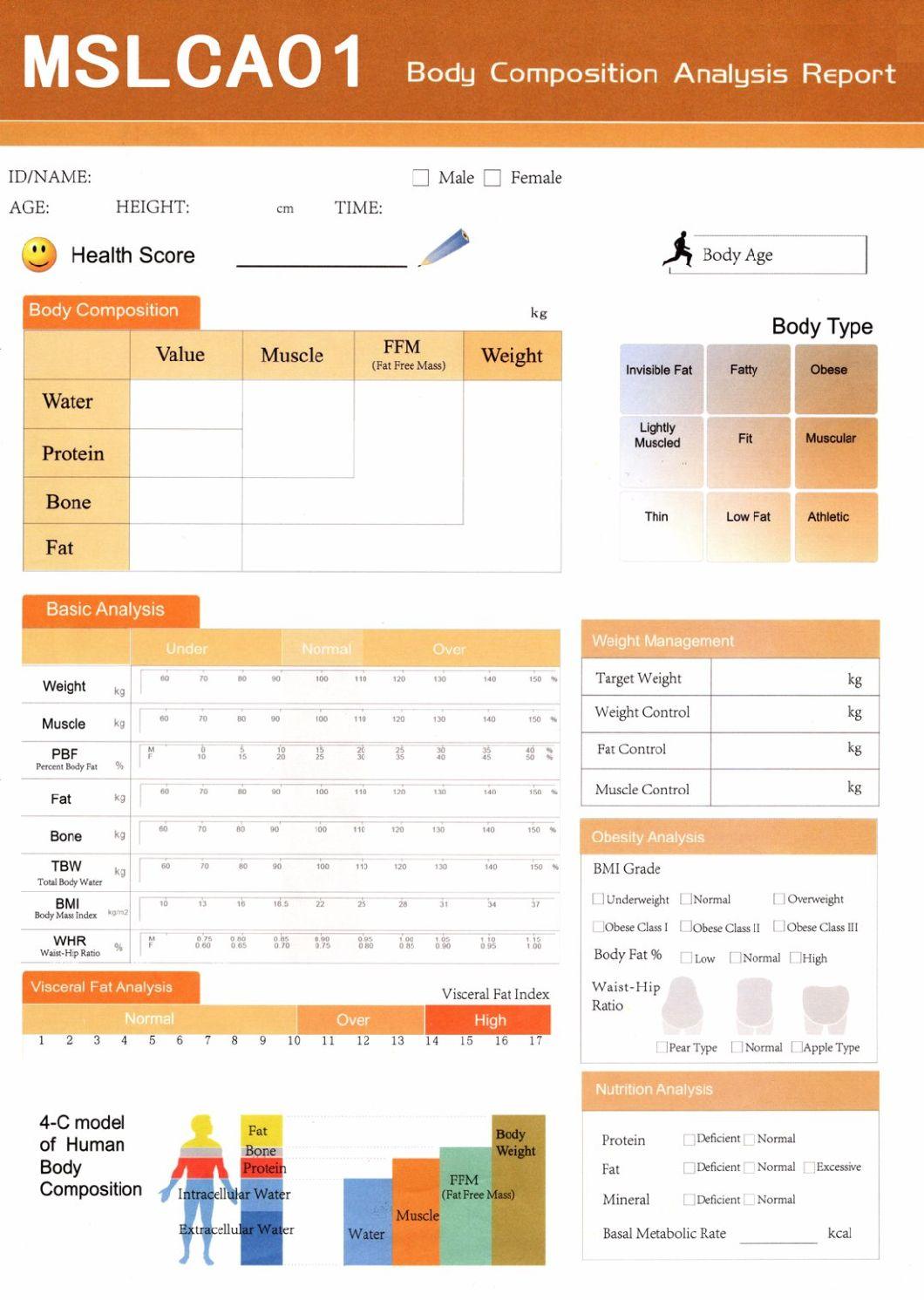 Gym Body Analyzer, Body Composition Analyzer