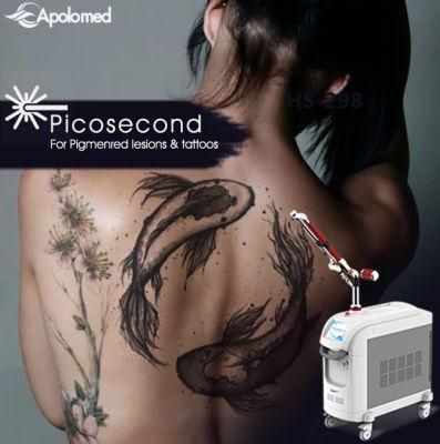Dermatology Pico Laser Aesthetic Equipment 300PS Picosecond Medical Design Fractional Machine for Tattoo Removal