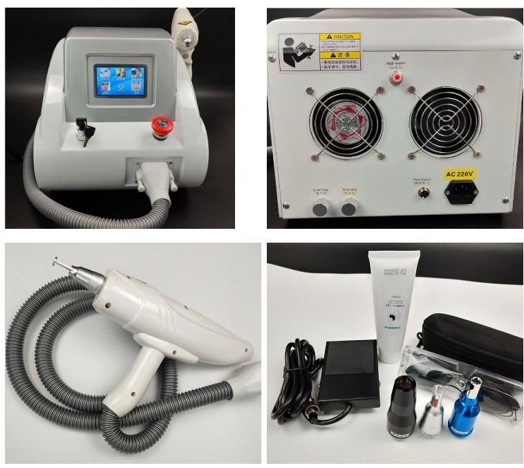 Q Switch ND YAG Laser Tattoo Removal Beauty Machine Pigments Removal 1064nm 532nm 1320nm