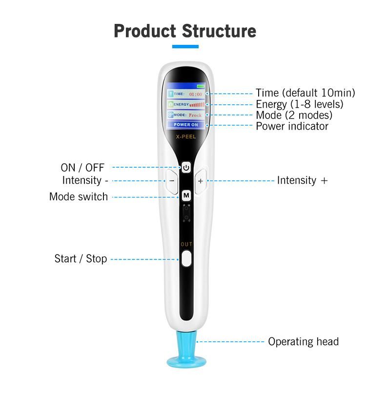 Professional USB Ozone Fibroblast Plasma Pen Mole Warts Removal Machine