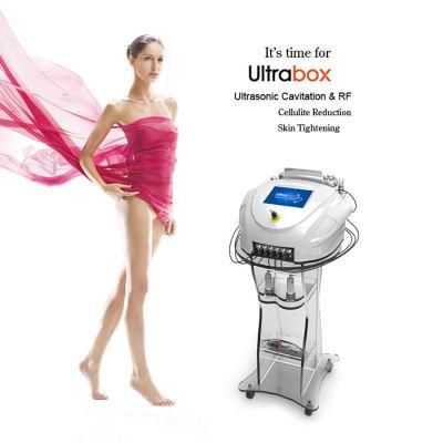 Cellulite Reduction Ultrabox 6 in 1 Ultrasonic Cavitation RF Fat Removal Machine Body Silmming Equipment