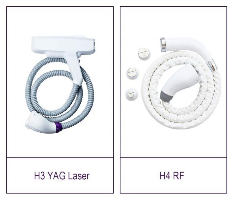 4 Handpiece Beauty Machine IPL + E Light + RF + YAG