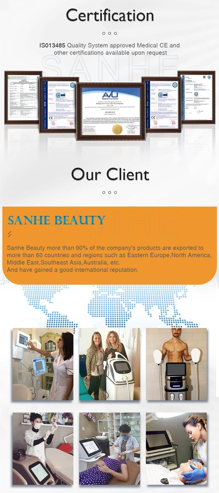 Sanhe Laser Low Level Laser Hair Growth Beauty Equipment