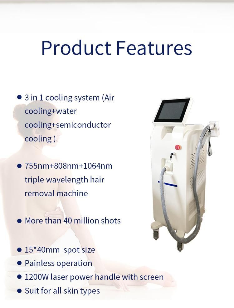 Depilation Permanent Hair Removal for Salon Hair Removal Diode Laser