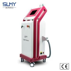 Beautiful Popular Red &amp; White Opt Hair Removal Machine Antiaging Facial Beauty Freckle Equipment