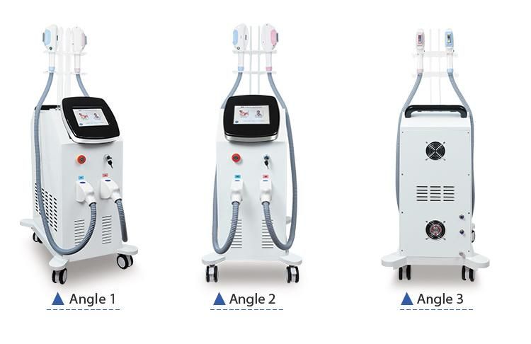 Double Handles Skin Rejuvenation and Hair Removal Machine