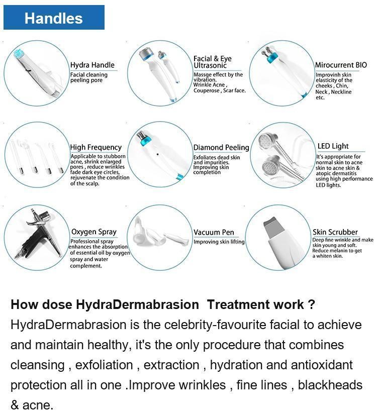 Hydra Dermabrasion Peeling Facial Skin Care Machine for Beauty Salon