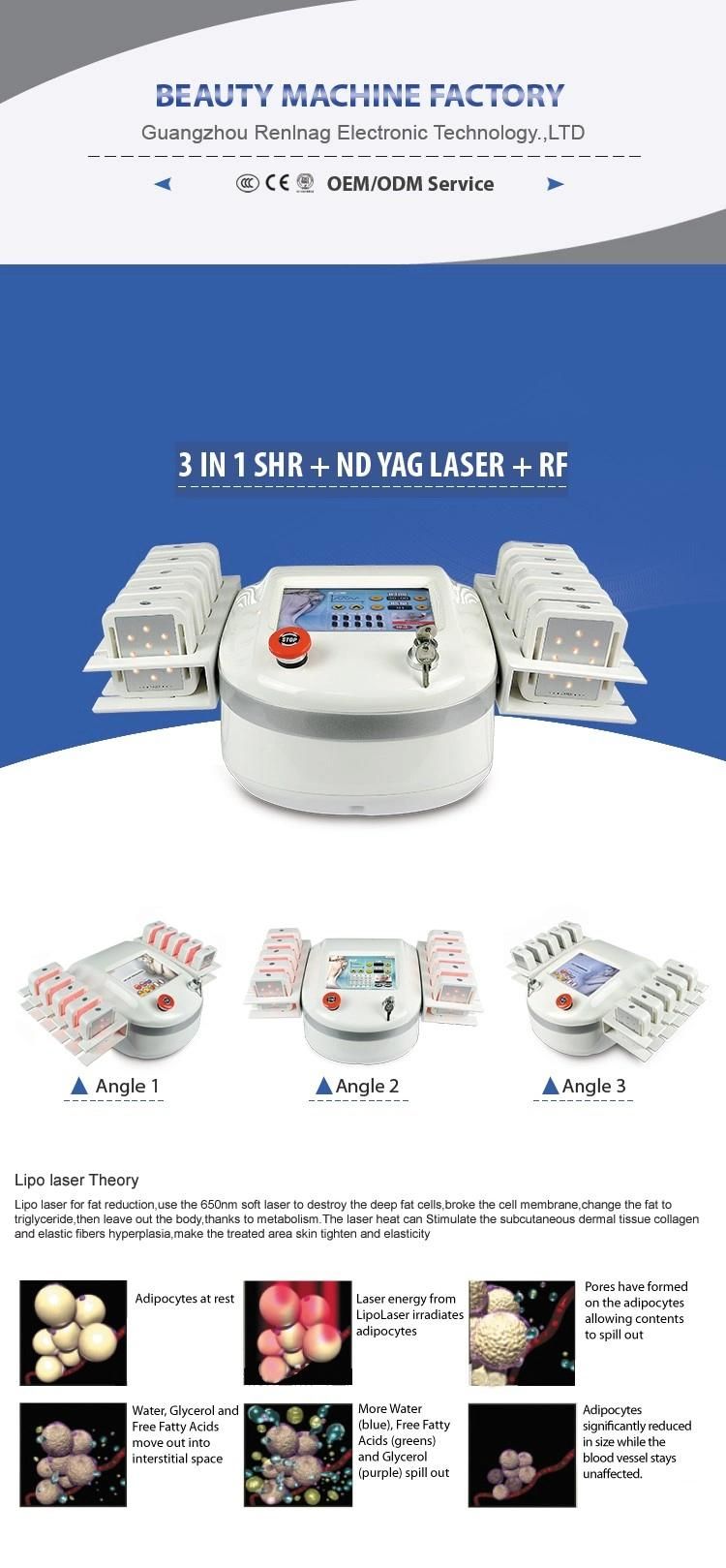 Best Lipo Laser Lipolaser Machine for Sale, Strawberry Laser Lipo Slimming Machine