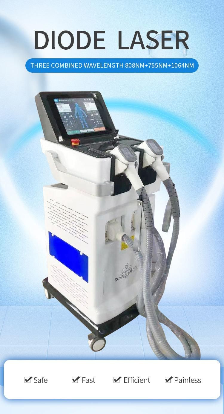 New Upgraded CE Approved Vertical Diode Laser 808nm for Hair Removal and Depilation