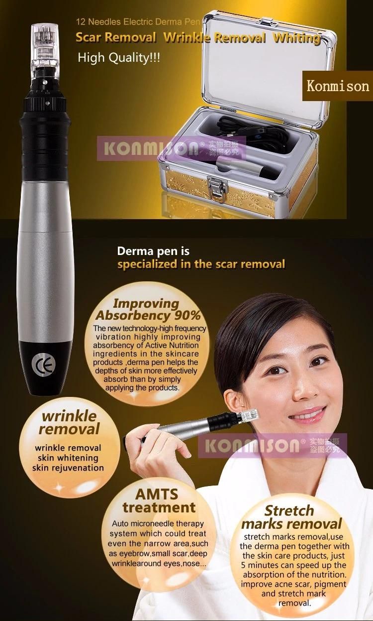 Electric Derma Pen Professional with Ce for Skin Rejuvenation Anti-Wrinkle