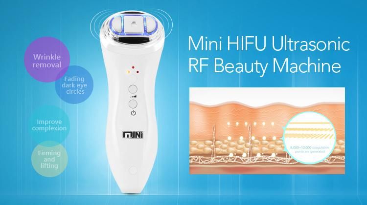 Mini Ultrasonic RF Beauty Machine High Efficiency Facial Beauty Machine