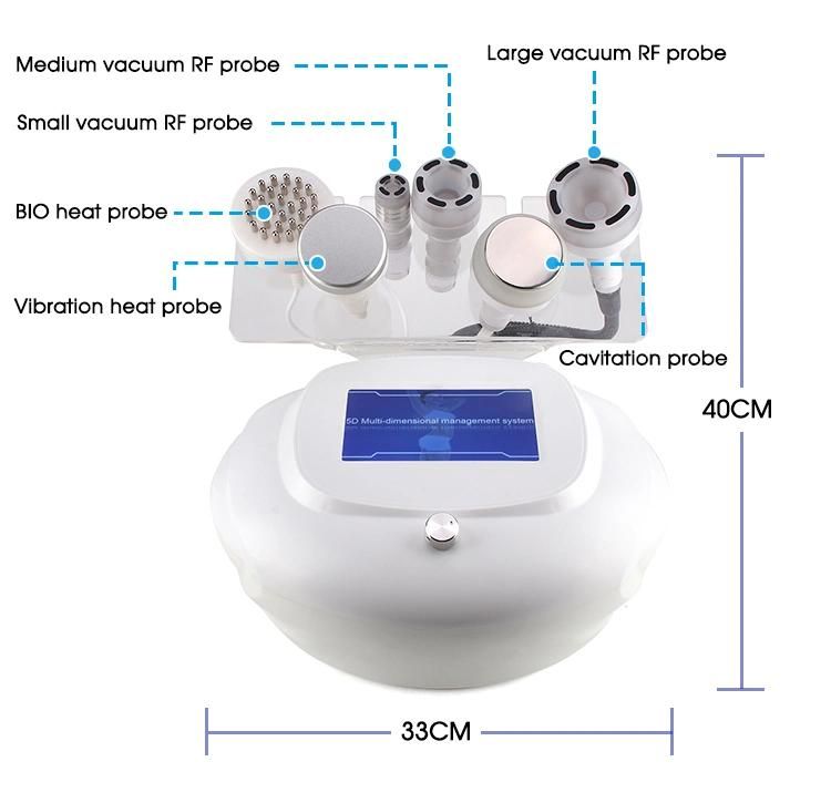 6 in 1 80K Ultrasound Cavitation RF Fat Burning Machine