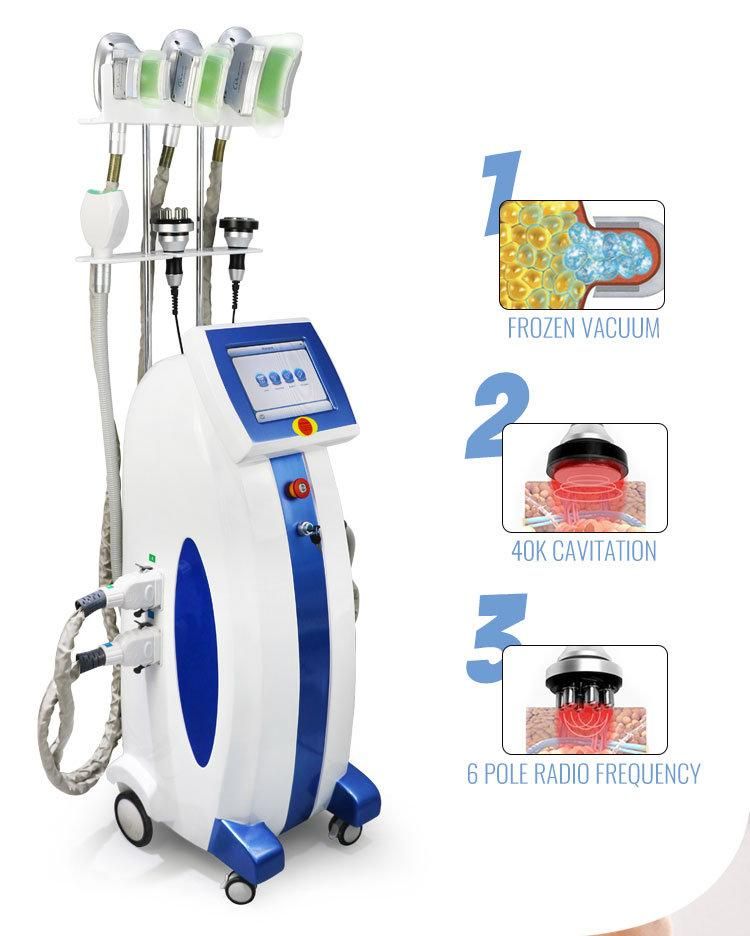 2020 Newest 6 in 1 Weight Loss Cavitation RF 4 Cryo Handles Machine 360/Fat Freezing Body Slimming Cryolipolysis Device