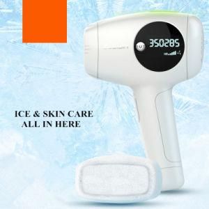 IPL Permanent Hair Removal with Epilator Head+Ice Cool Head