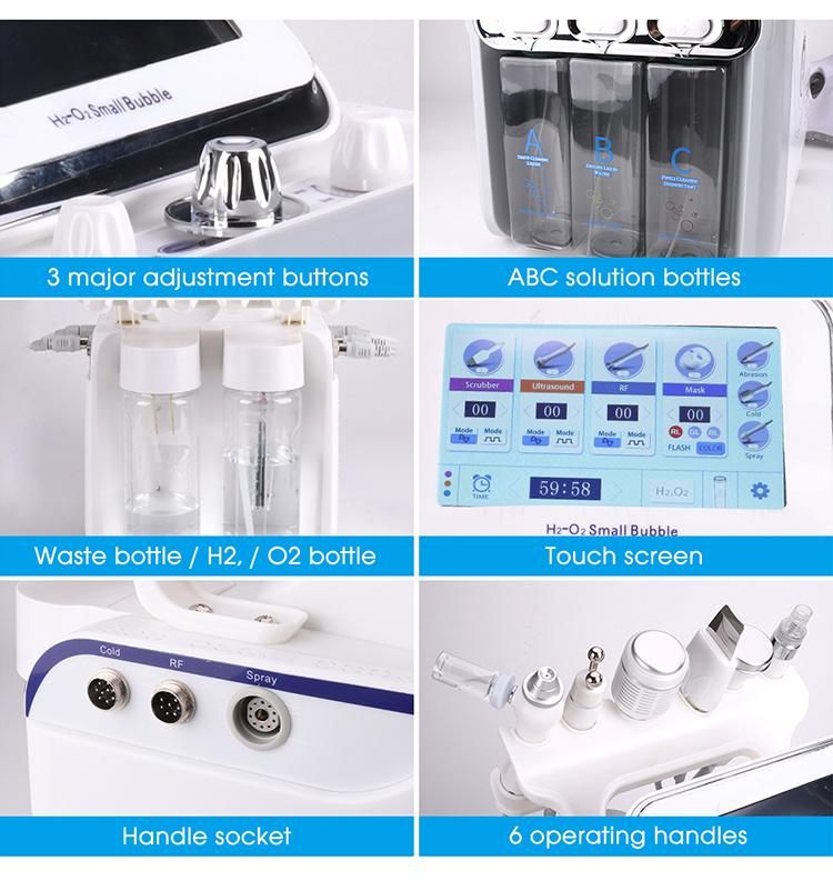 7 in 1 Oxygen Jet Beauty Dermabrasion Hydrafacial Machine with 7 Colors LED Mask