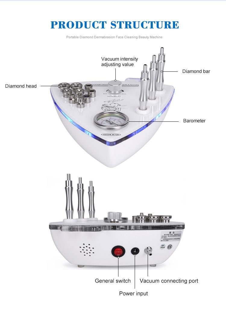 Cheap Portable Crystal Diamond Dermabrasion Tips Microdermabrasion Machine