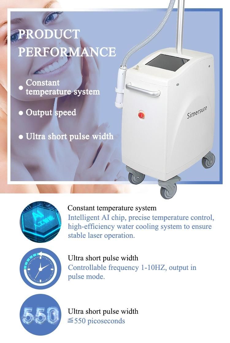 Newest Picosecond Salon Laser Tattoo Removal Machine Laser Skin Rejuvenation