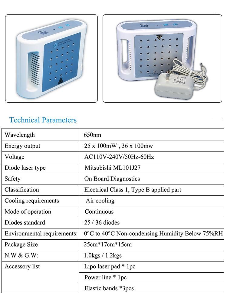 Portable Mini Lipolaser for Home Use /Slimming Therapy Lipolaser Machine
