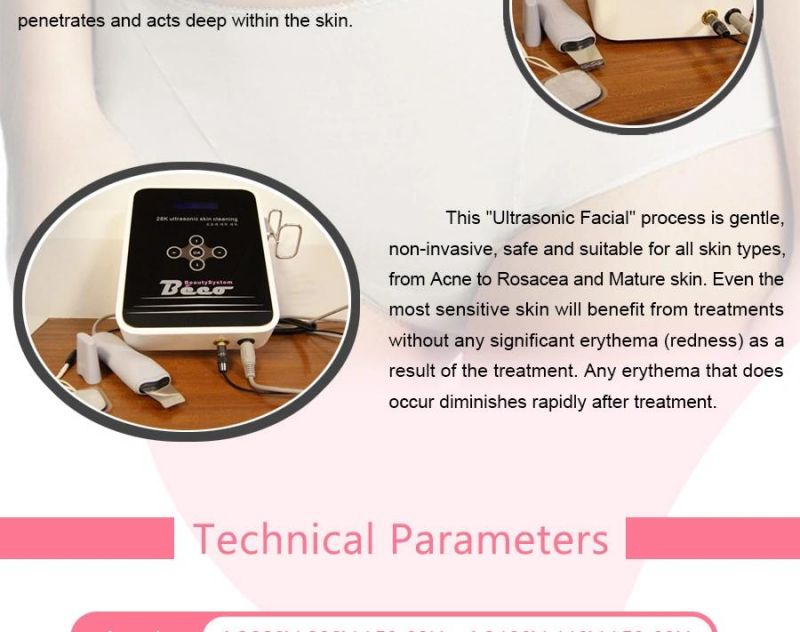 J28 Skin Scrubber Ultrasonic Peeling for Blackhead Removal (CE approval)