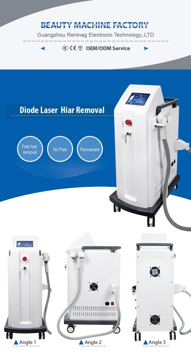 Non-Channel Fiber Coupled 808nm Diode Laser Hair Removal