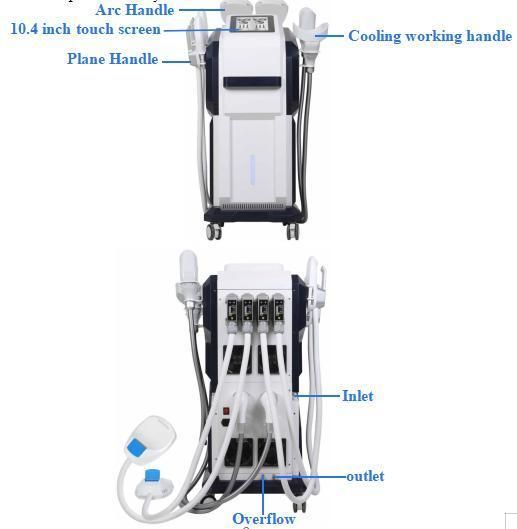 2022 Hot Sale Machine Freezing EMS Fat Freezing Machine RF Slimming Therapy Body Shaping Handles/Handles for EMS Freeze Machine