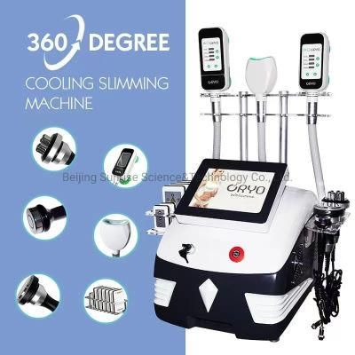 Professional Cryolipolysis 360 Degree Vacuum Fat Freezer Triple Cryo Handles Fat Removal Body Contouring Criolipolisis Cryo Weight Loss Machine