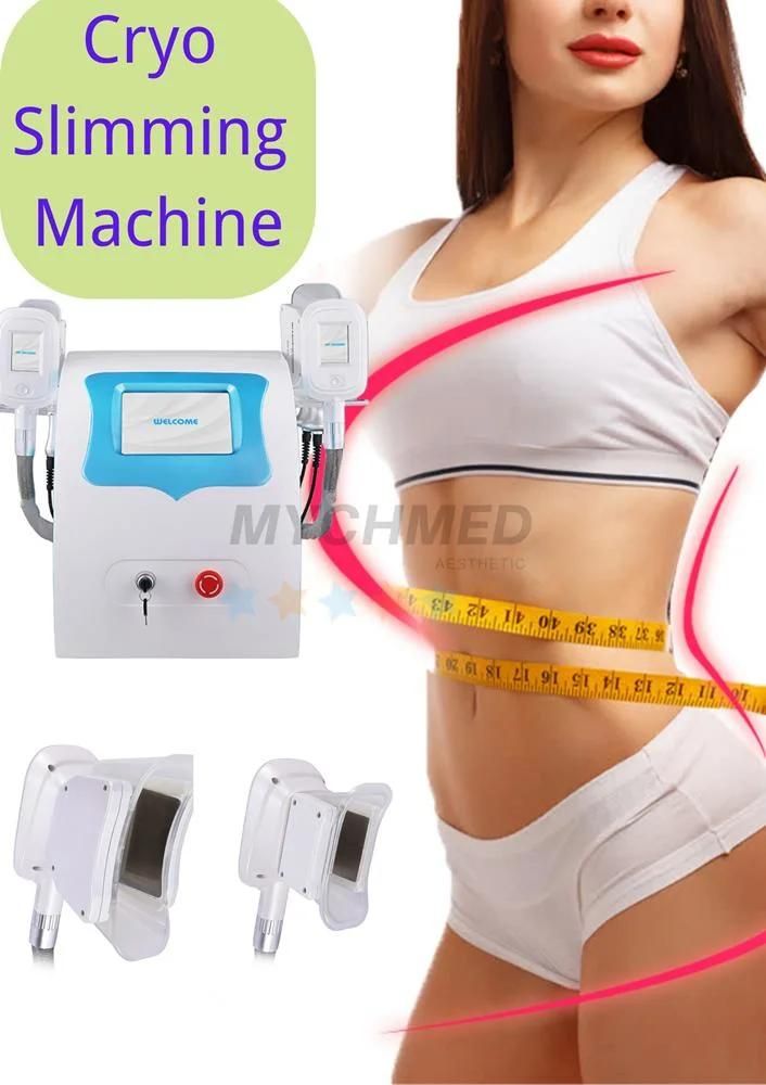 Portable 2 Handles Fat Freezing Cryo Coolshape Slimming Machine Cooling Cryotherapy Body Sculpting Device