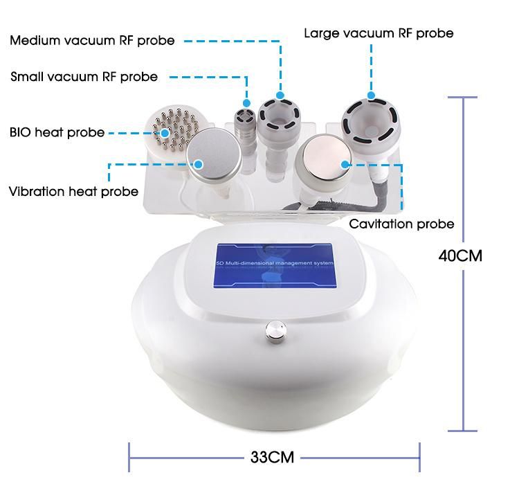 6 in 1 Cavitation RF Bio Body Shaping Machine