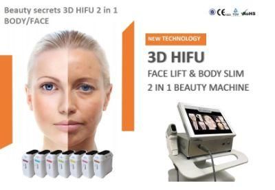 Mini Portable 11 Lines 3D Hifu Machine for Wrinkle Removal Face Lifting