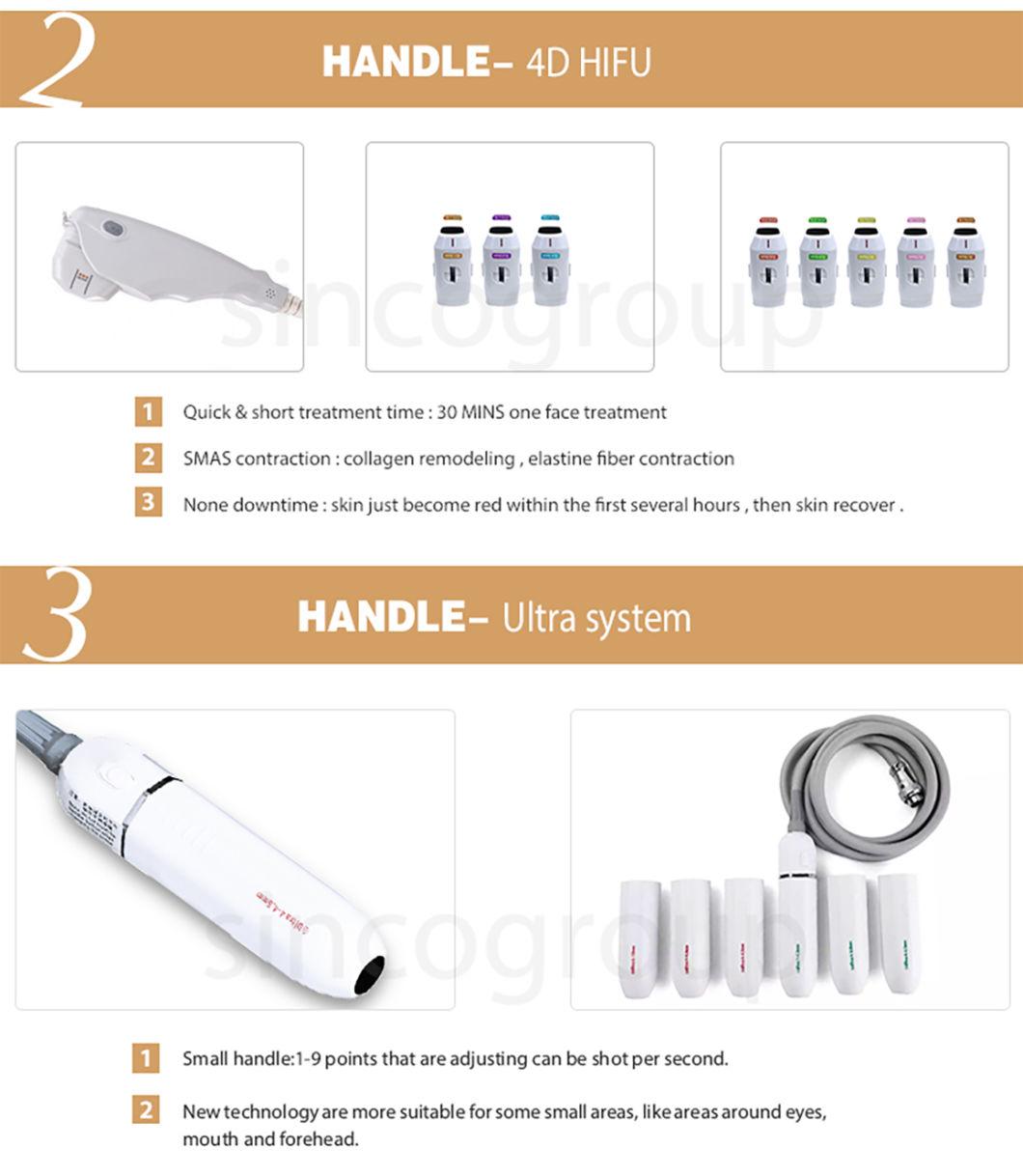 2022 Newest 4 in 1 4D Hifu Vmax Hifu Vaginal Tightening Eye/Neck/Face Lifting Body Slimming Machine Professional Medical Smas Hifu Facial Lifting Machine (M)