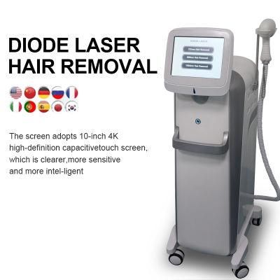 755 1064 808nm Diode Laser Freezing Painless Permanently Hair Removal Equipment