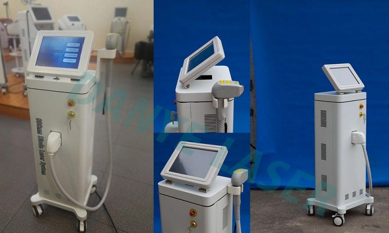 Painless Vertical 810nm Diode Laser System Hair Removal Machine