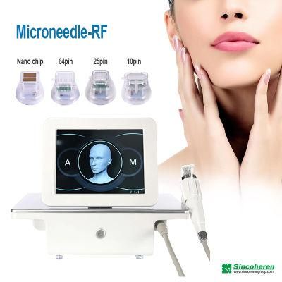 Portable Gold RF Microneedle Fractional RF Microneedle Face Care Gold Micro Needle Skin Care Machine