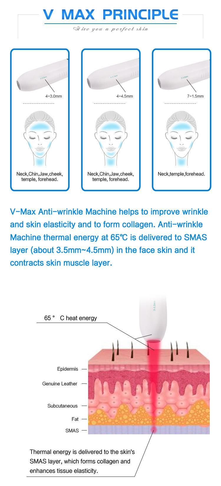 Hifu Anti Age Wrinkle Remove Hifu 2 in 1 Salon Equipment